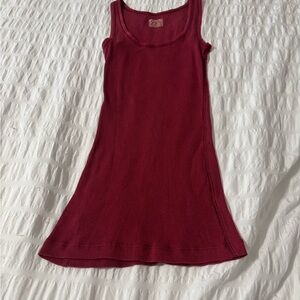 Mossimo Supply Co. Burgundy Ribbed Top